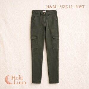 H&M WOMENS TWILL CARGO PANTS
